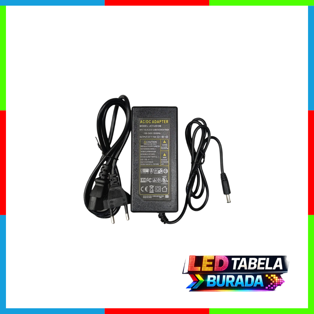 5 Volt 10 Amper Plastik Kasa Adaptör